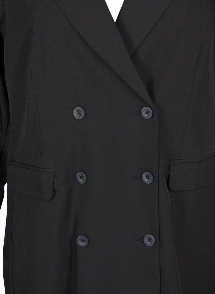 Robe blazer croisée, Black, Packshot image number 2