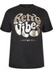 T-shirt graphique en coton bio, Noir, Packshot image number 0