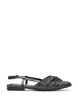 Escarpin slingback paillet&eacute; avec n&oelig;ud, Noir, Packshot image number 0