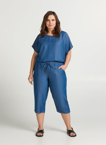 Pantalon 3/4, Medium Blue, Model image number 1