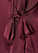 Chemisier aspect satin&eacute; et effet portefeuille, Bordeaux, Packshot image number 3
