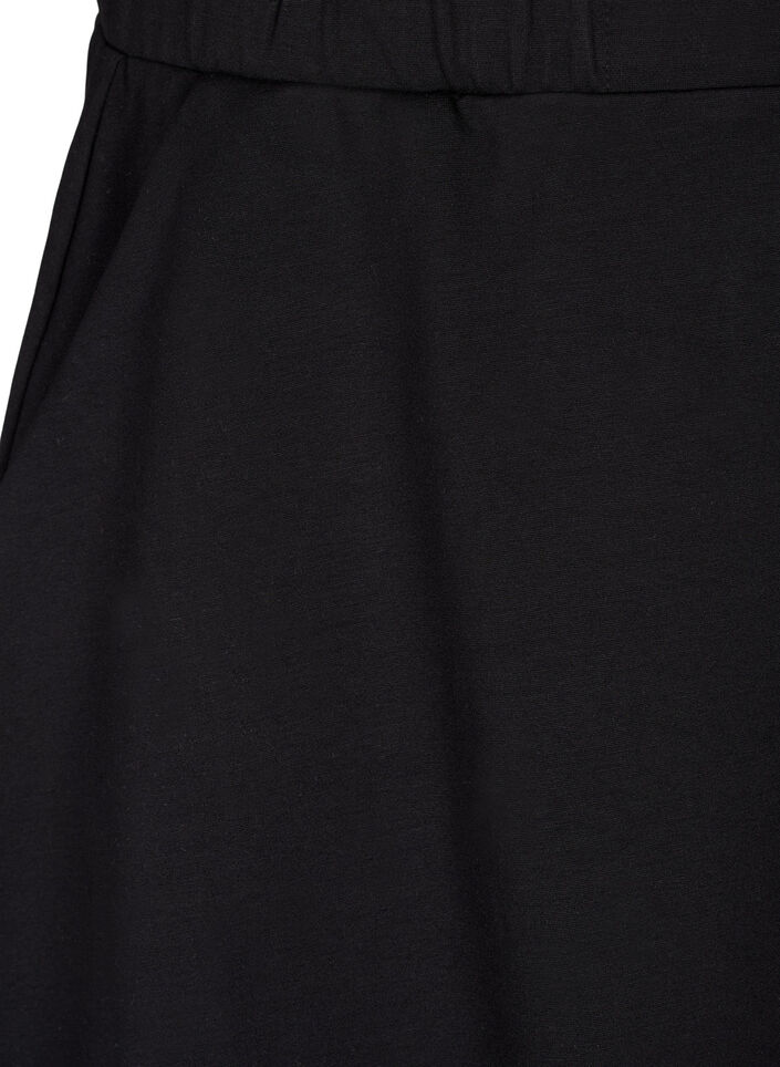 Jupe patineuse en viscose, Noir, Packshot image number 2