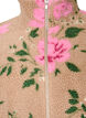 Veste en polaire &agrave; motif floral avec col montant et fermeture zipp&eacute;e, Beige, Packshot image number 2