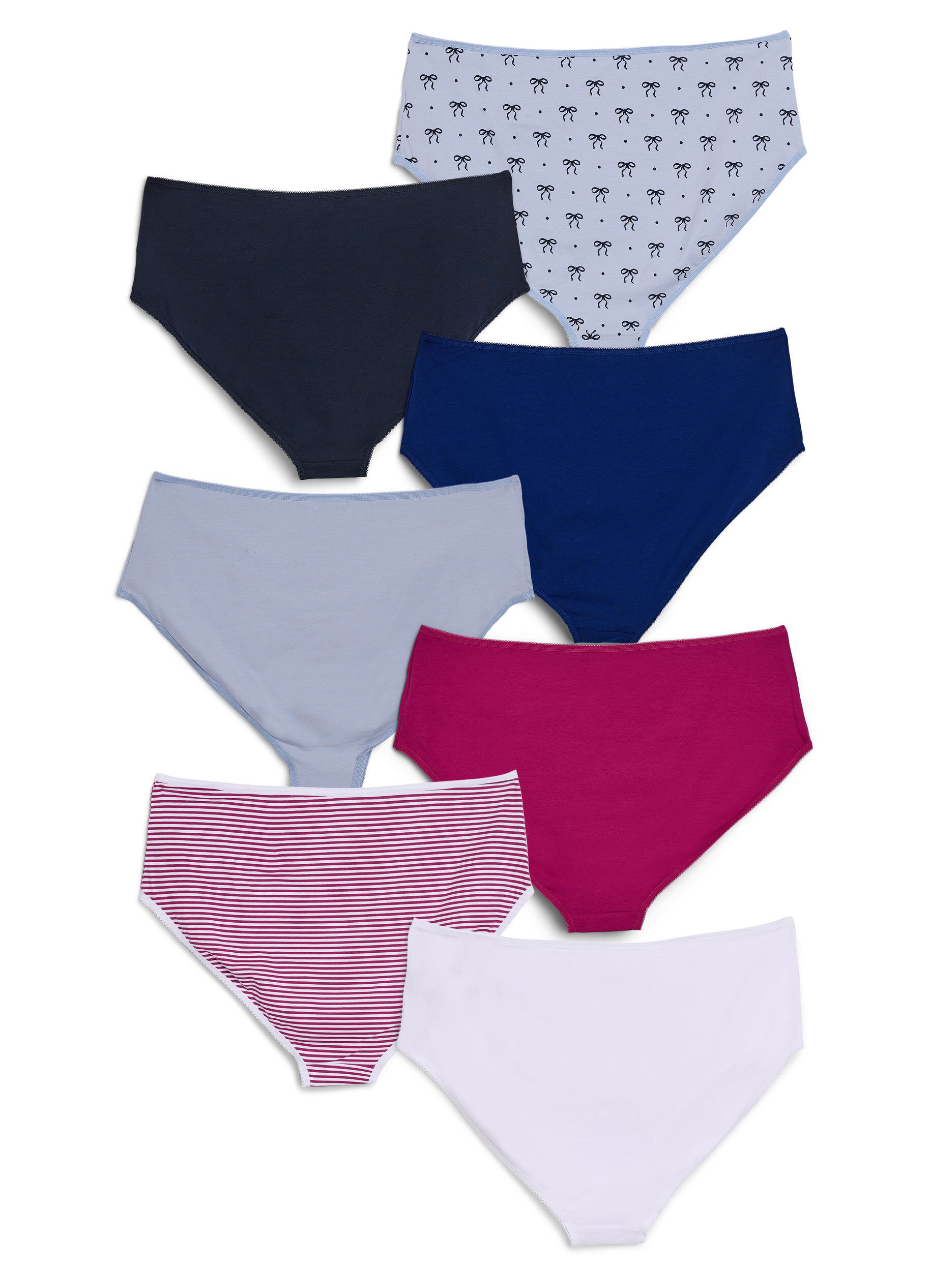 Zizzi7-pack de culottes avec une taille standard, Bleu, Packshot image number 1