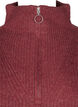 Pull en tricot avec col haut et fermeture &eacute;clair, Bordeaux, Packshot image number 2