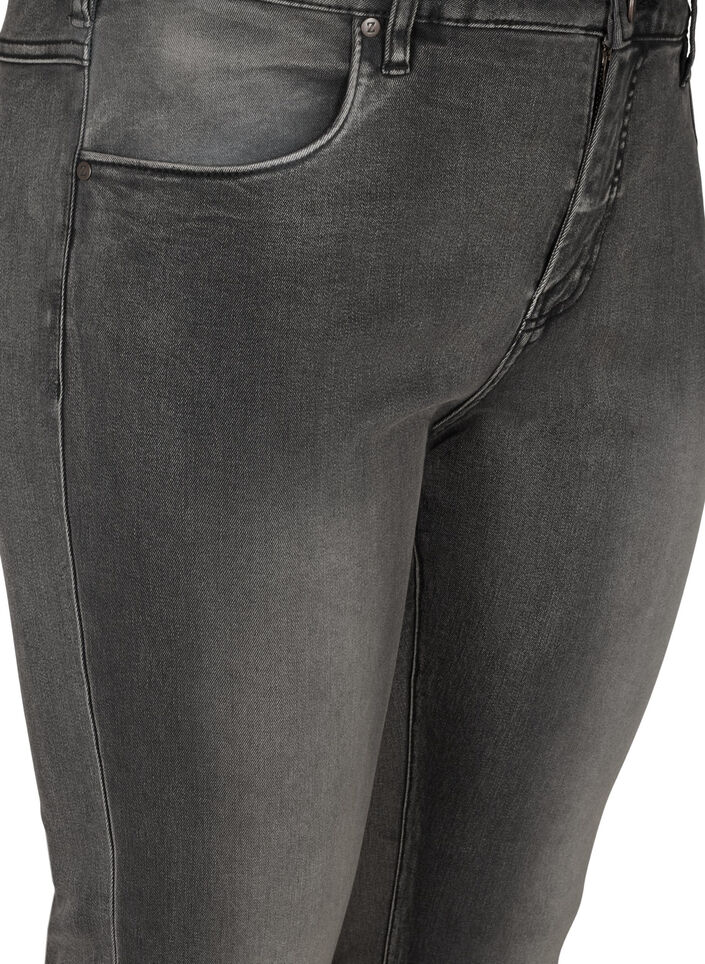 Jeans Emily Slim fit à taille régulière, Gris anthracite, Packshot image number 2