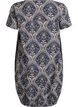 Robe en coton &agrave; manches courtes avec imprim&eacute;, Bleu, Packshot image number 1