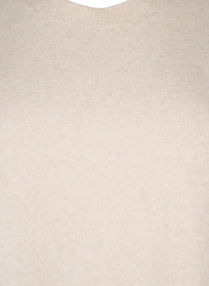 Gilet en tricot avec bord côtelé, Pumice Stone Mel., Packshot image number 2