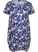 Robe en coton à manches courtes avec imprimé floral, Bleu, Packshot image number 0