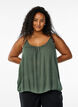 Top &agrave; bretelles en viscose, Vert, Model image number 0