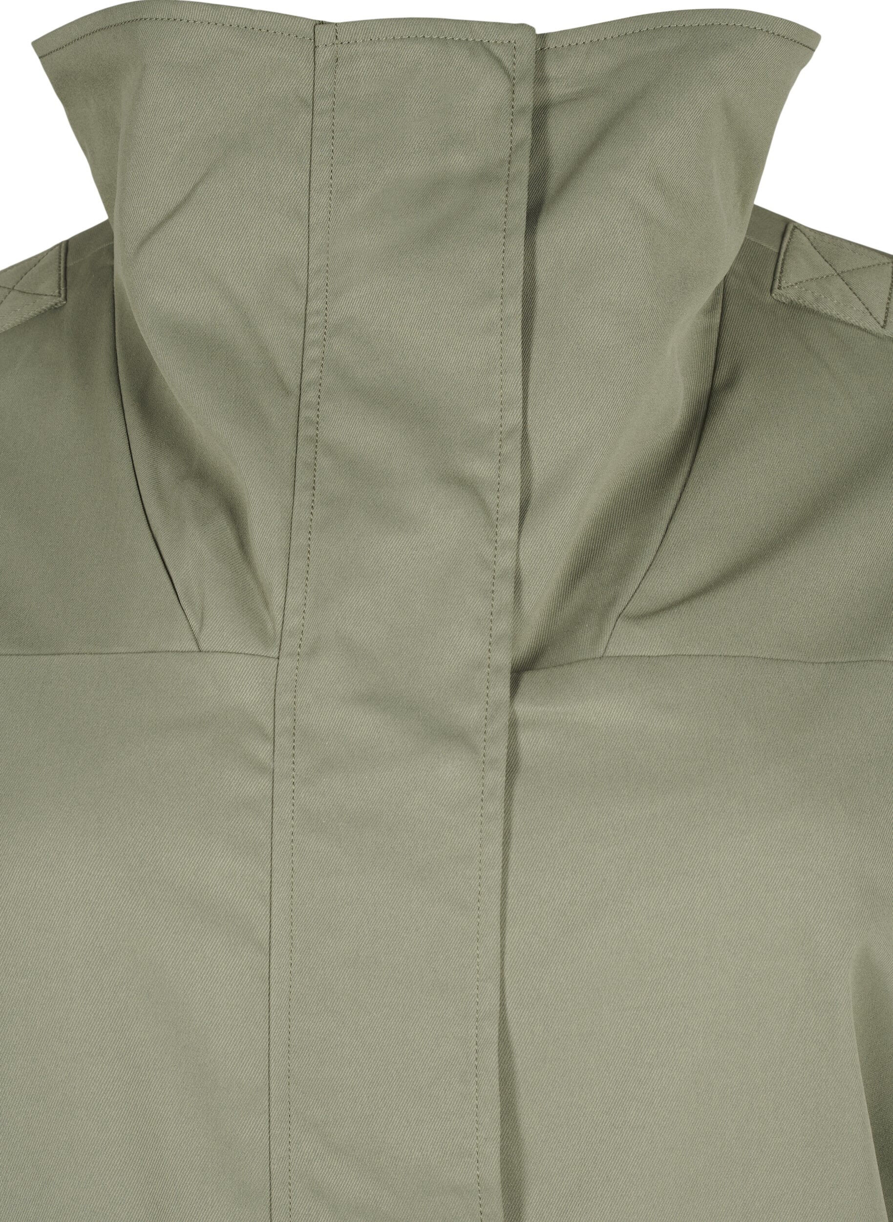 Zizzi Veste parka imperm&eacute;able, Vert fonc&eacute;, Packshot image number 2