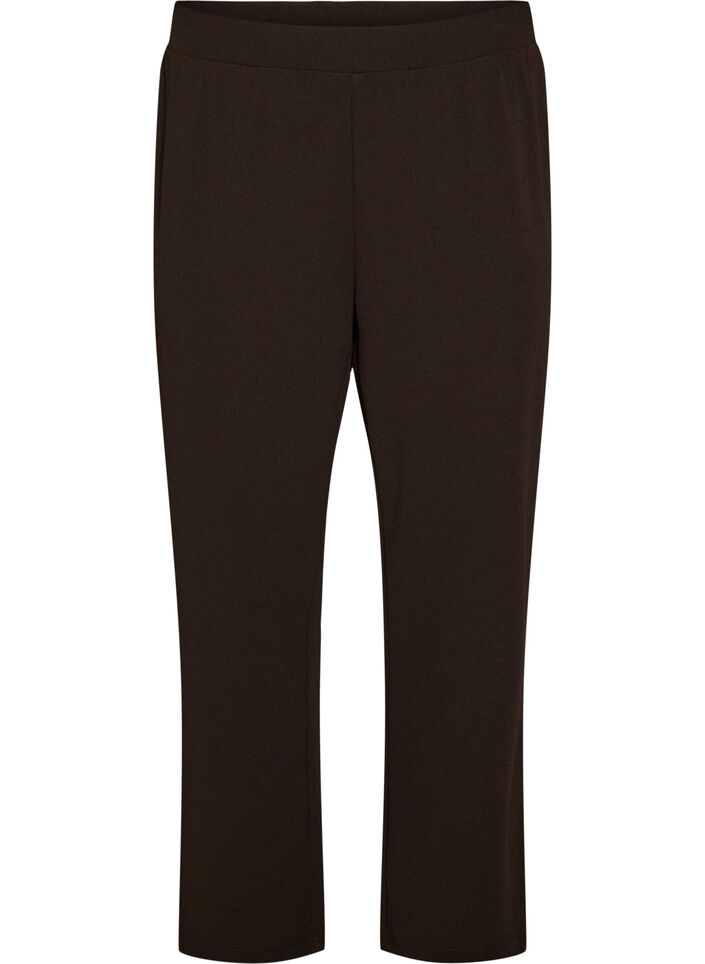 Pantalon &agrave; coupe droite, Marron, Packshot image number 0