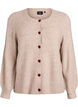 Cardigan avec boutons en forme de c&oelig;ur, Beige, Packshot image number 0
