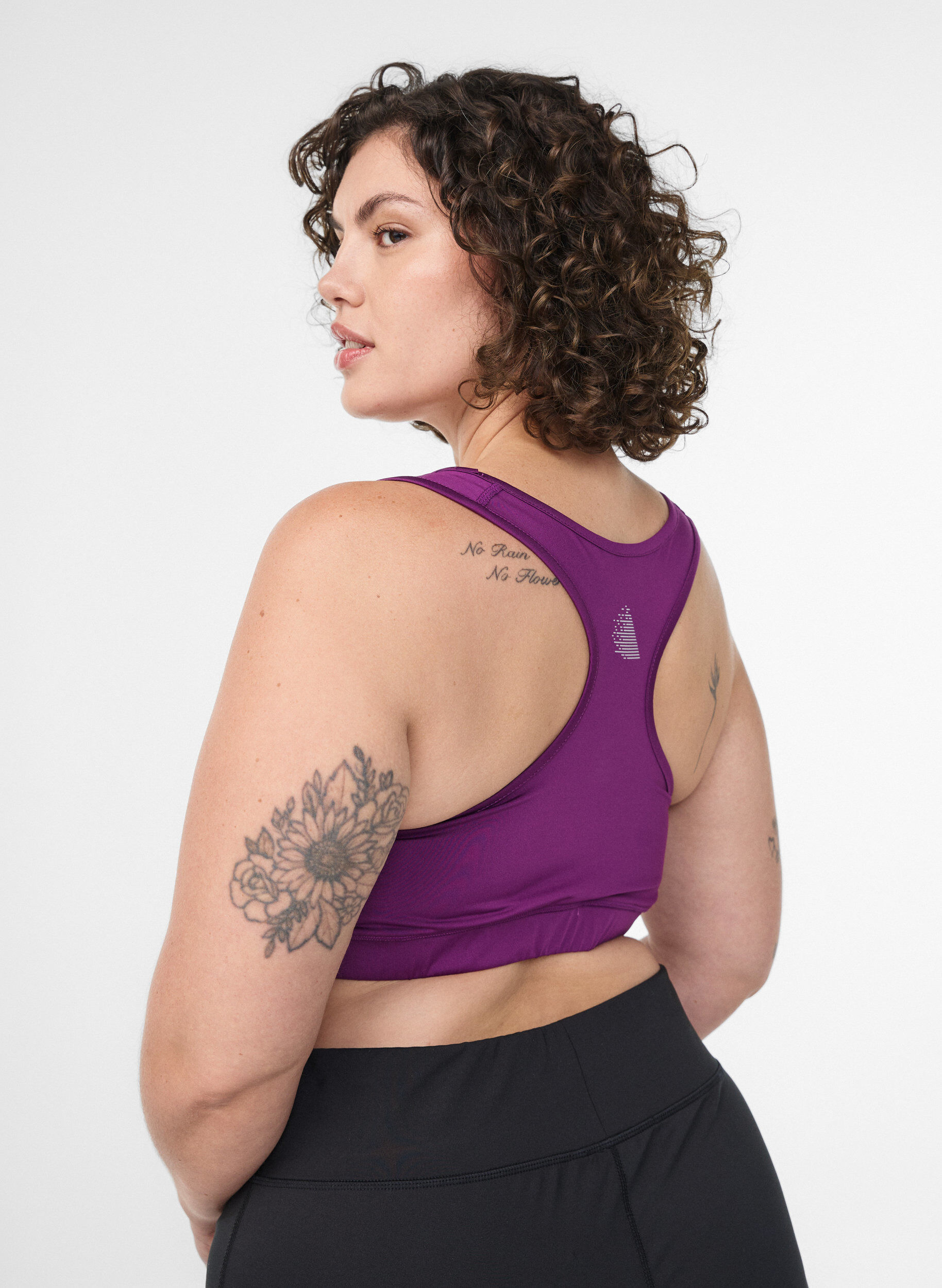 Zizzi Brassi&egrave;re de sport avec dos nageur, Violet, Model image number 2