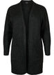 Cardigan tricot&eacute; mouchet&eacute; avec poches, Gris anthracite, Packshot image number 0