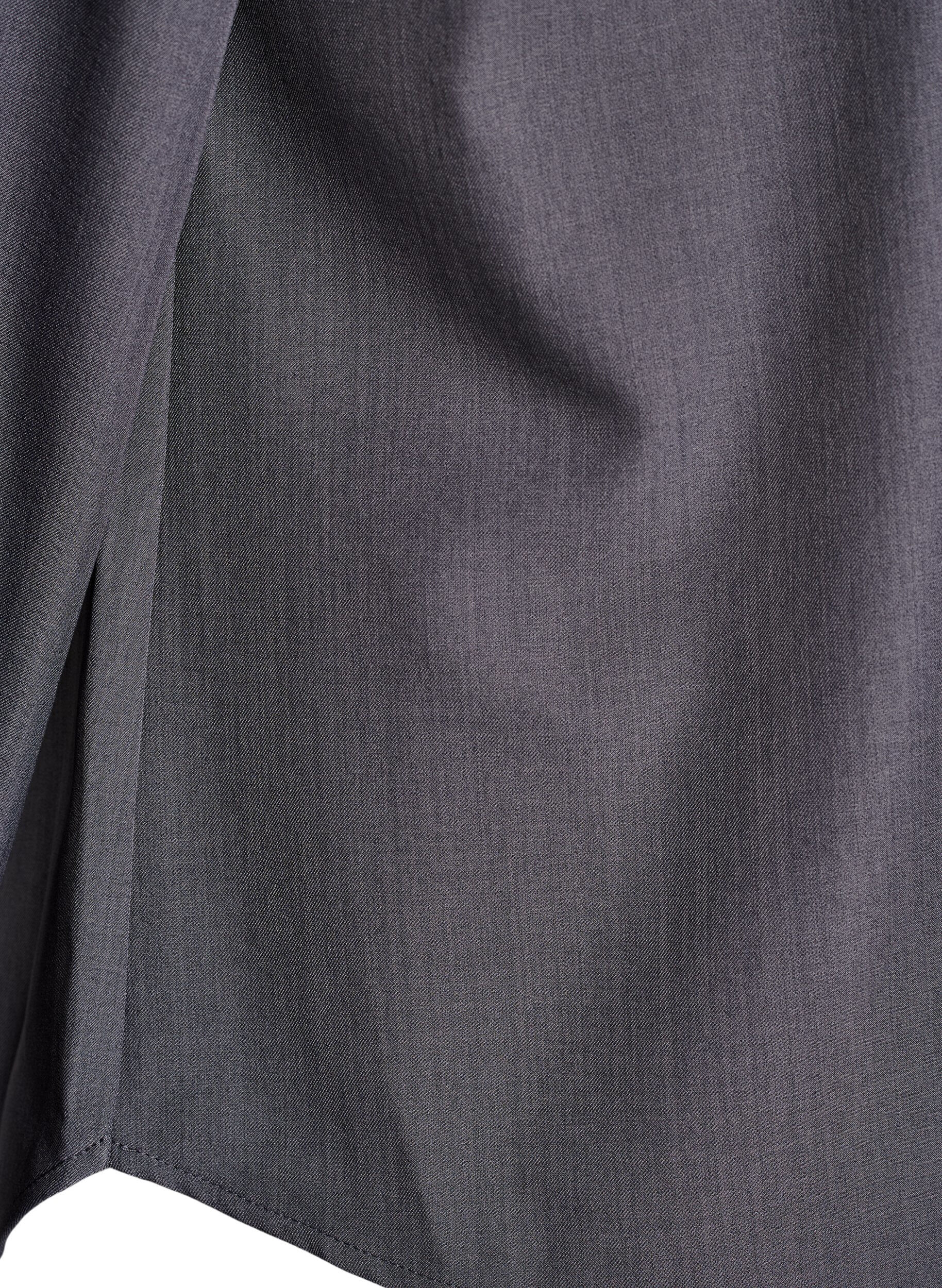 Zizzi Chemise avec col et boutons-pression, Gris, Packshot image number 3