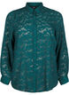 Une chemise en maille jacquard avec boutons, Rain Forest, Packshot image number 0