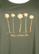 Robe sans manches en coton avec forme en A, Thyme W. Palm trees, Packshot image number 2