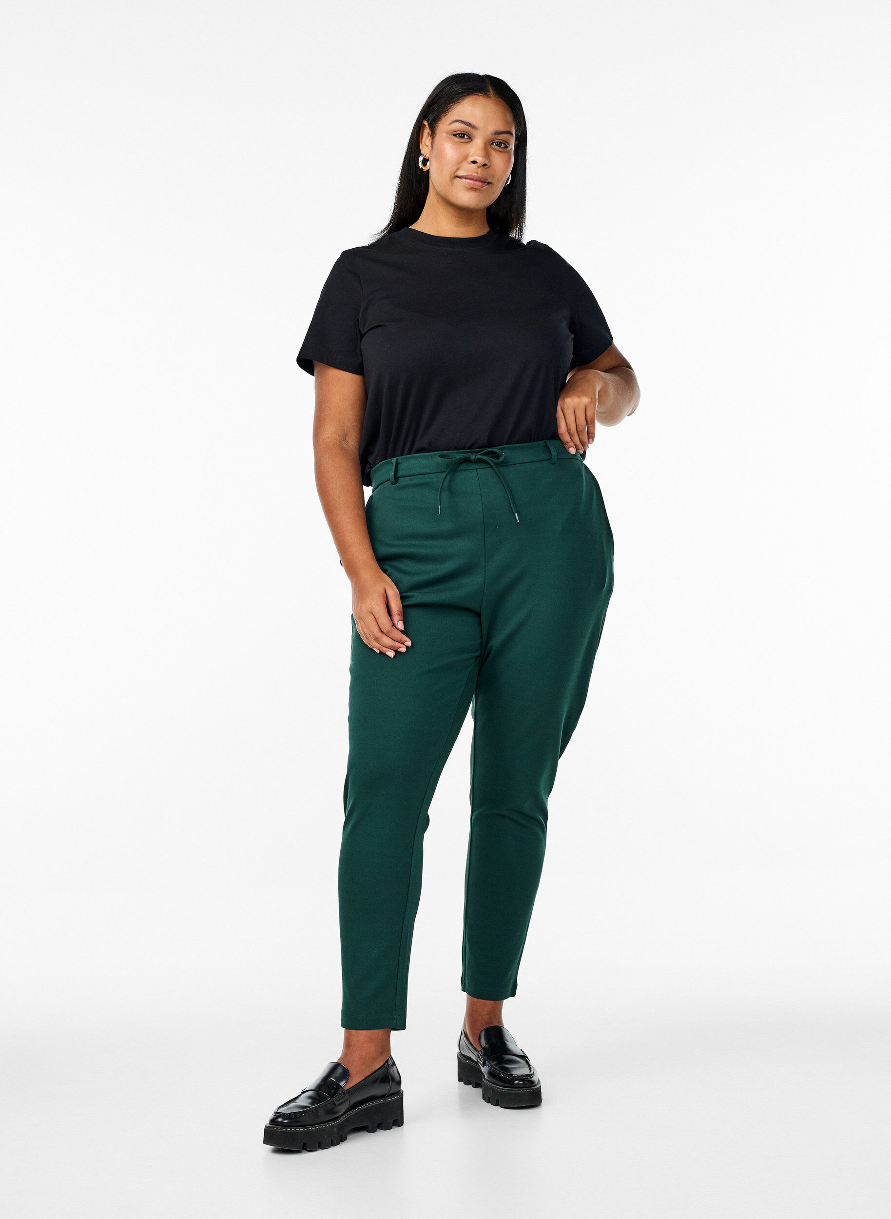 ZizziPantalon Maddison, Vert fonc&eacute;, Model image number 0