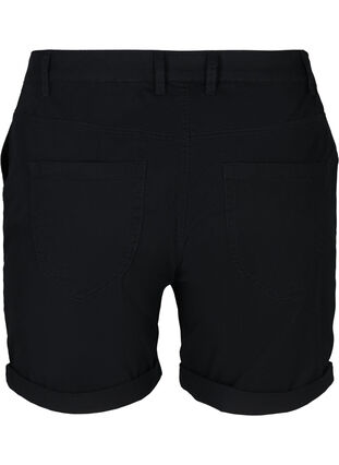 Short en coton avec poches, Black, Packshot image number 1