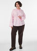 Chemise avec broderies florales et manches larges, Rose, Model image number 1