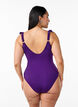Maillot de bain avec volants et inserts amovibles, Violet, Model image number 1