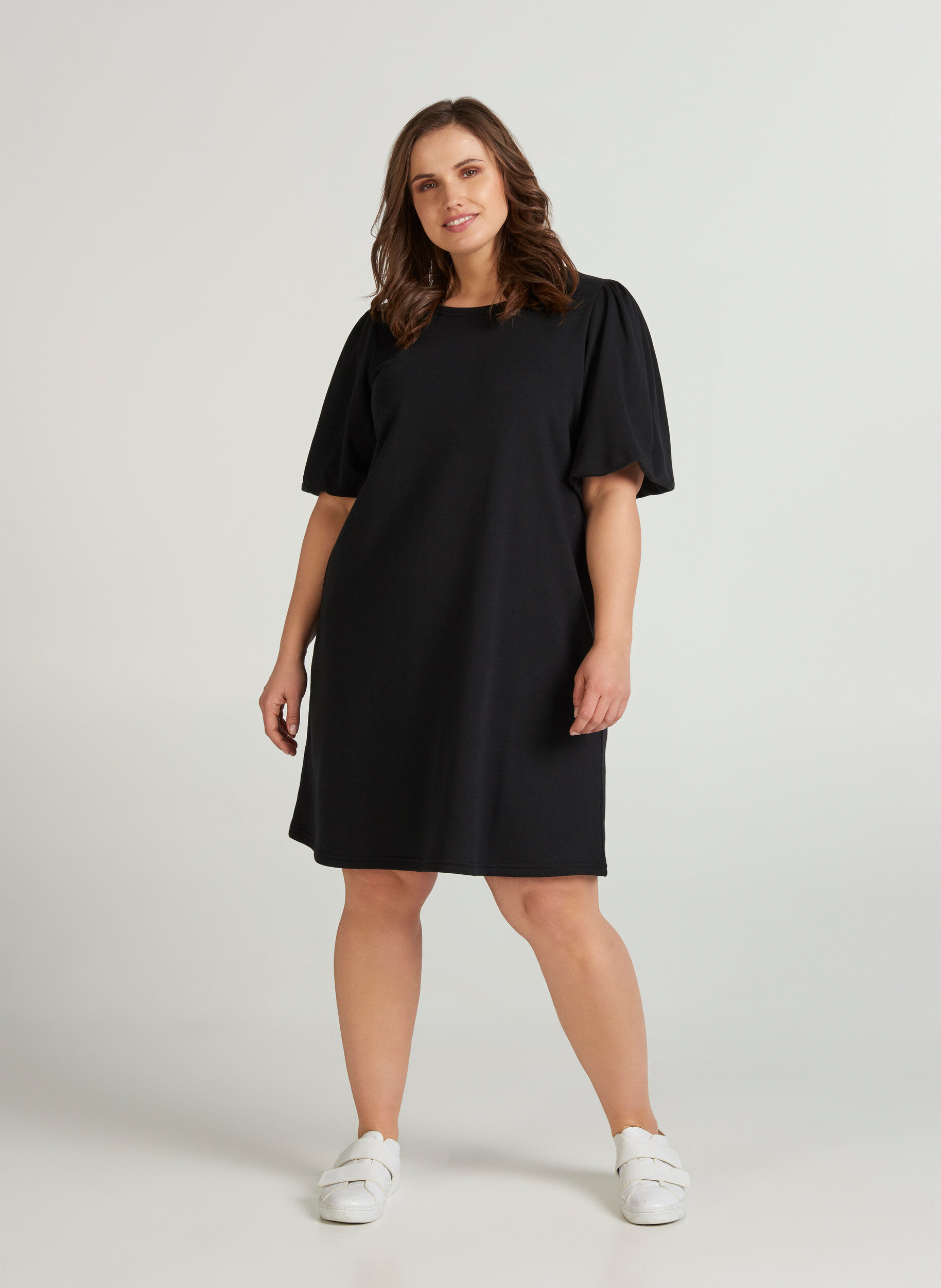 Zizzi Robe sweat-shirt, Black, Model image number 2