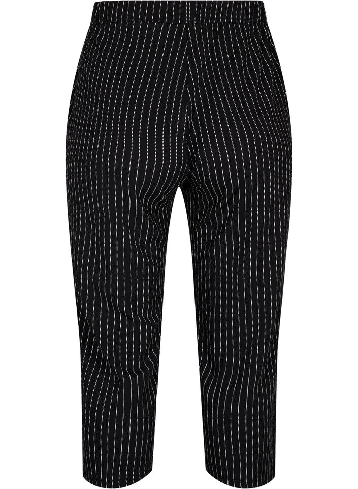 Pantalon ample avec longueur 7/8, Noir, Packshot image number 1