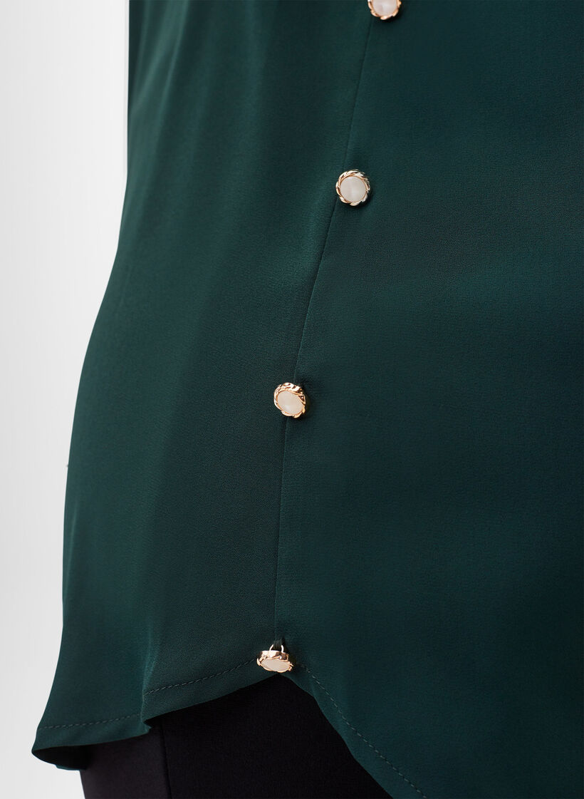 Chemise à manches longues avec col à volants, Scarab, Model image number 2