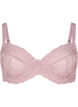 Soutien-gorge couvrant avec maillage en dentelle, Rose, Packshot image number 0