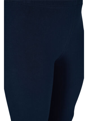 Legging en coton avec détails imprimés, Dark Sapphire, Packshot image number 2