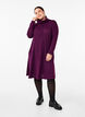 Robe en jersey avec col montant et poches, Violet, Model image number 1