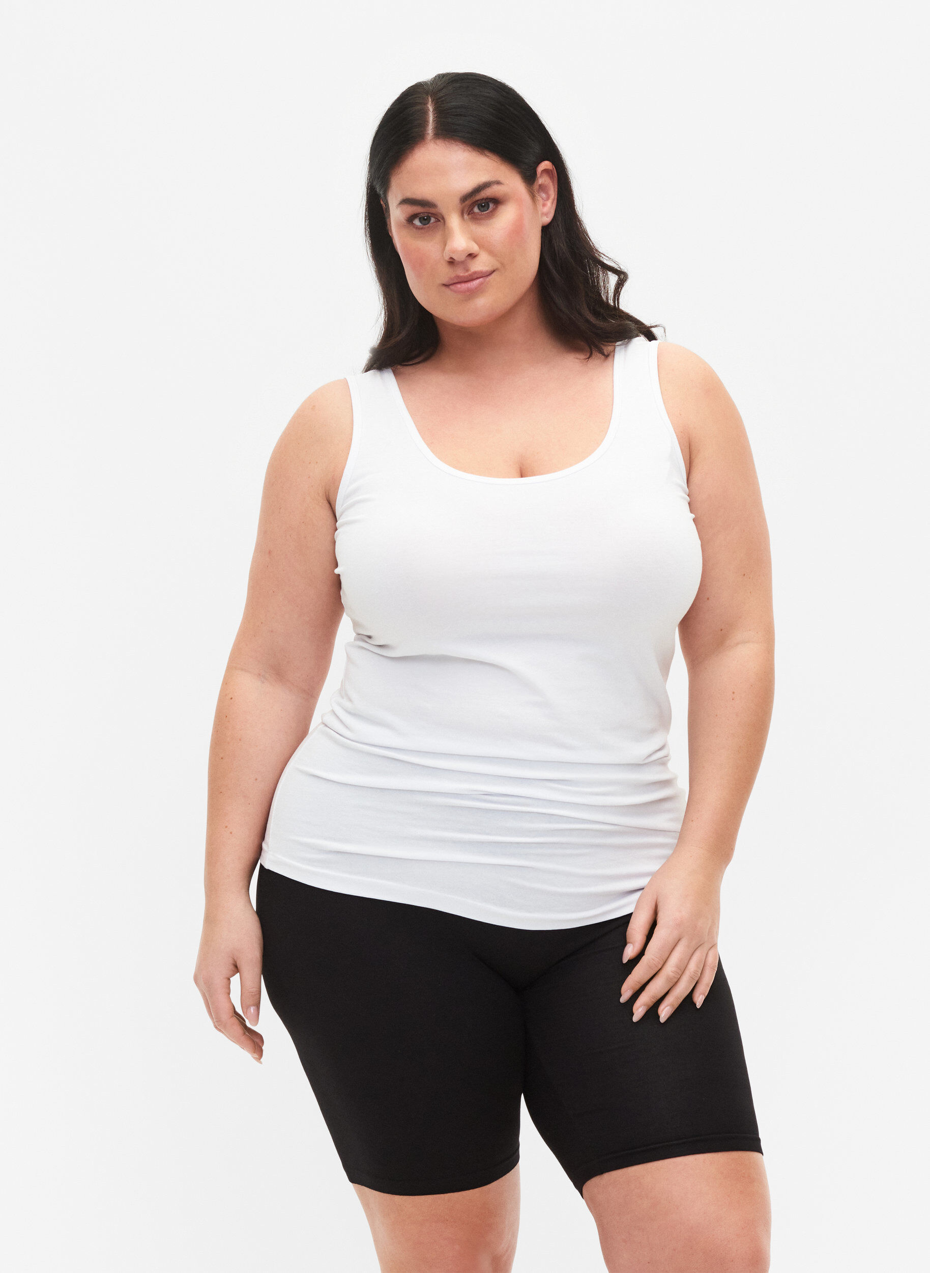 Short cycliste en viscose (lot de 2), Noir, Model