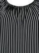 Chemisier rayé à manches courtes en viscose, Black/ White Stripe, Packshot image number 2