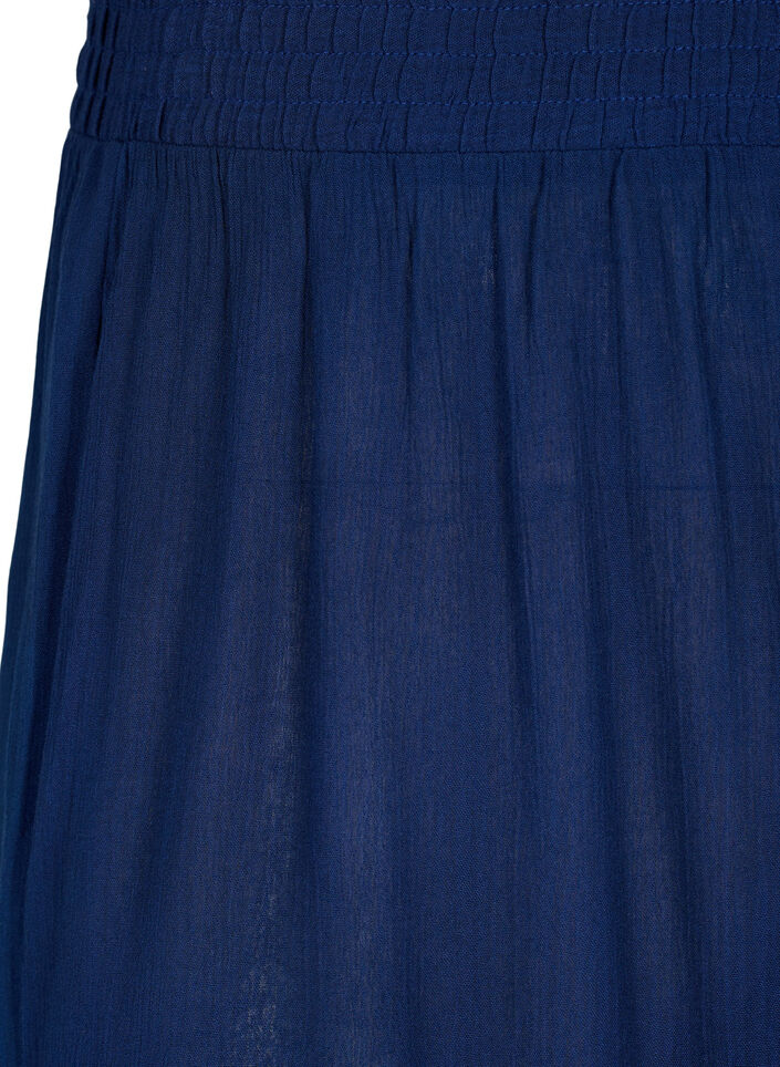 Short taille haute en viscose, Medieval Blue, Packshot image number 2