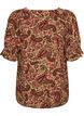 Chemisier en viscose avec imprim&eacute; paisley et encolure carr&eacute;e, Marron, Packshot image number 1