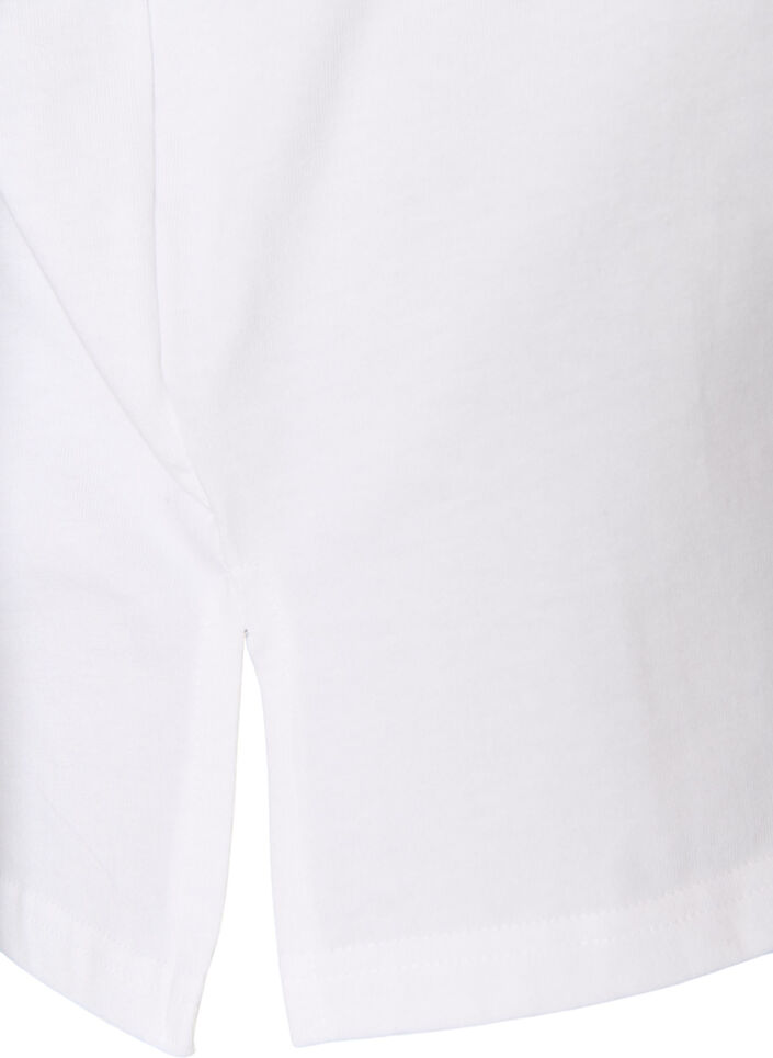 T-shirt Basic &agrave; manches longues, Blanc, Packshot image number 3