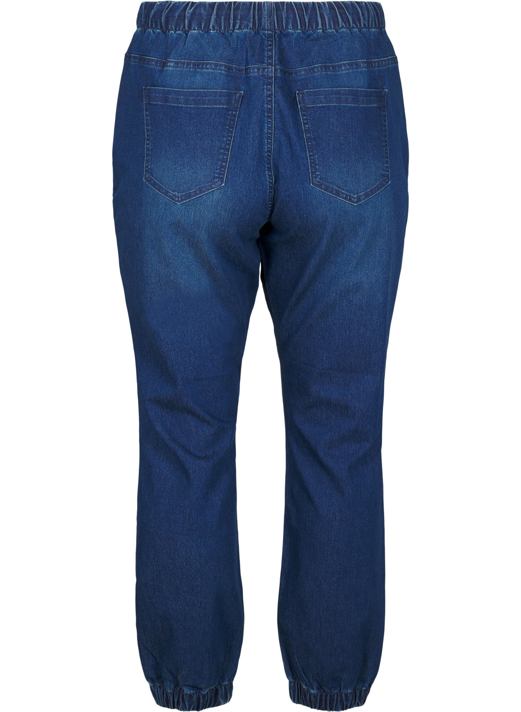 ZizziPantalon de jogging en denim avec des poches, Bleu, Packshot image number 1