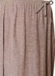 Jupe midi &eacute;vas&eacute;e en lin et viscose, Marron, Packshot image number 2