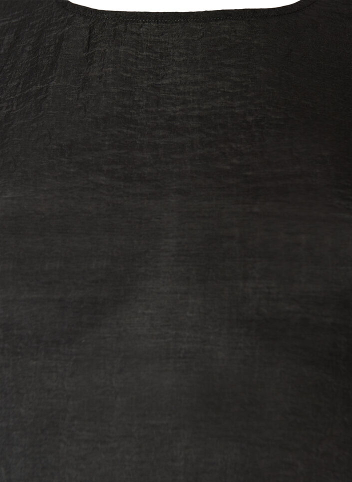 Blouse coupe ballon avec manches papillon, Noir, Packshot image number 2