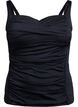 Tankini drap&eacute;, Noir, Packshot image number 0