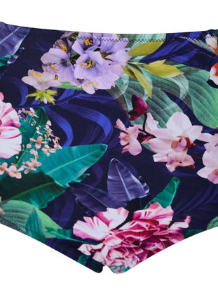 Bas de bikini taille haute à imprimé fleuri, Flower Print, Packshot image number 2