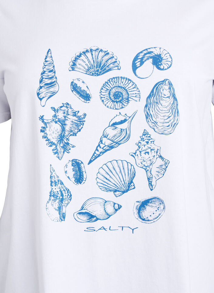 T-shirt avec imprimé, Blanc, Packshot image number 2