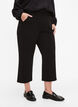 Pantalon ample en longueur 7/8, Noir, Model image number 2