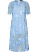 Robe en maille avec applications florales, Bleu Clair, Packshot image number 0
