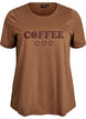 T-shirt imprim&eacute;, Marron, Packshot image number 0