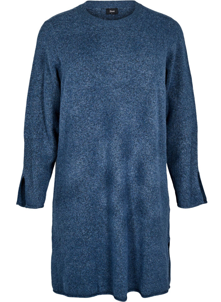 Robe en tricot avec des fentes, Bering Sea Mel., Packshot image number 0