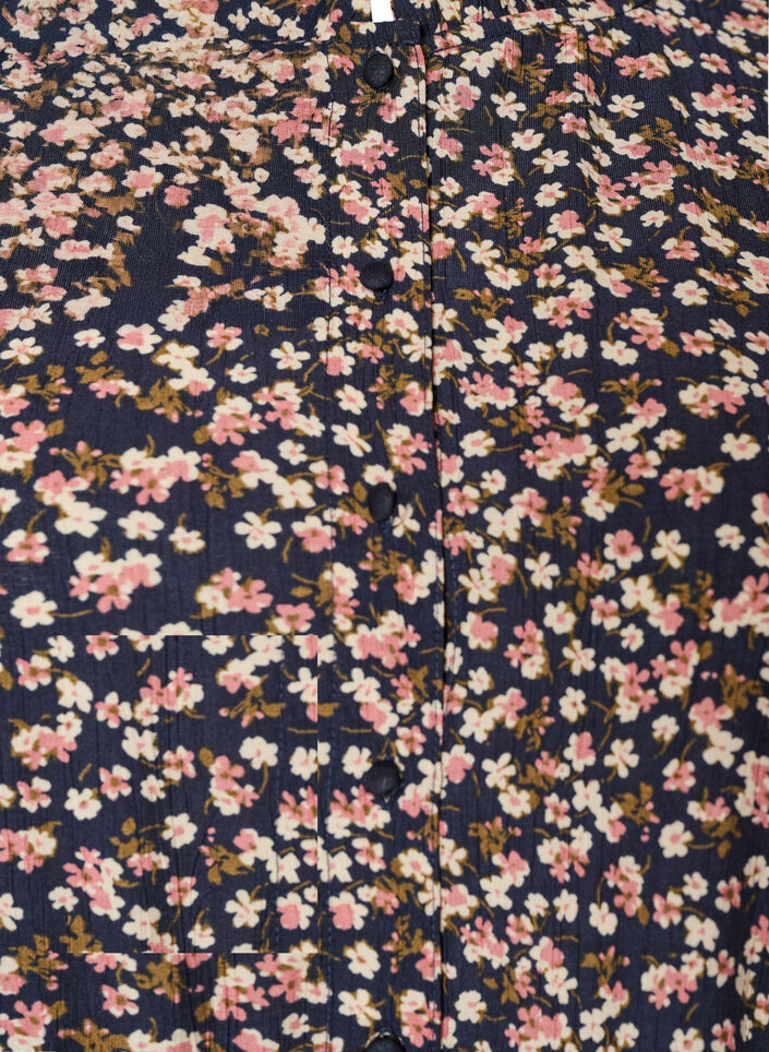 Robe courte en viscose avec volants, Bleu, Packshot image number 2