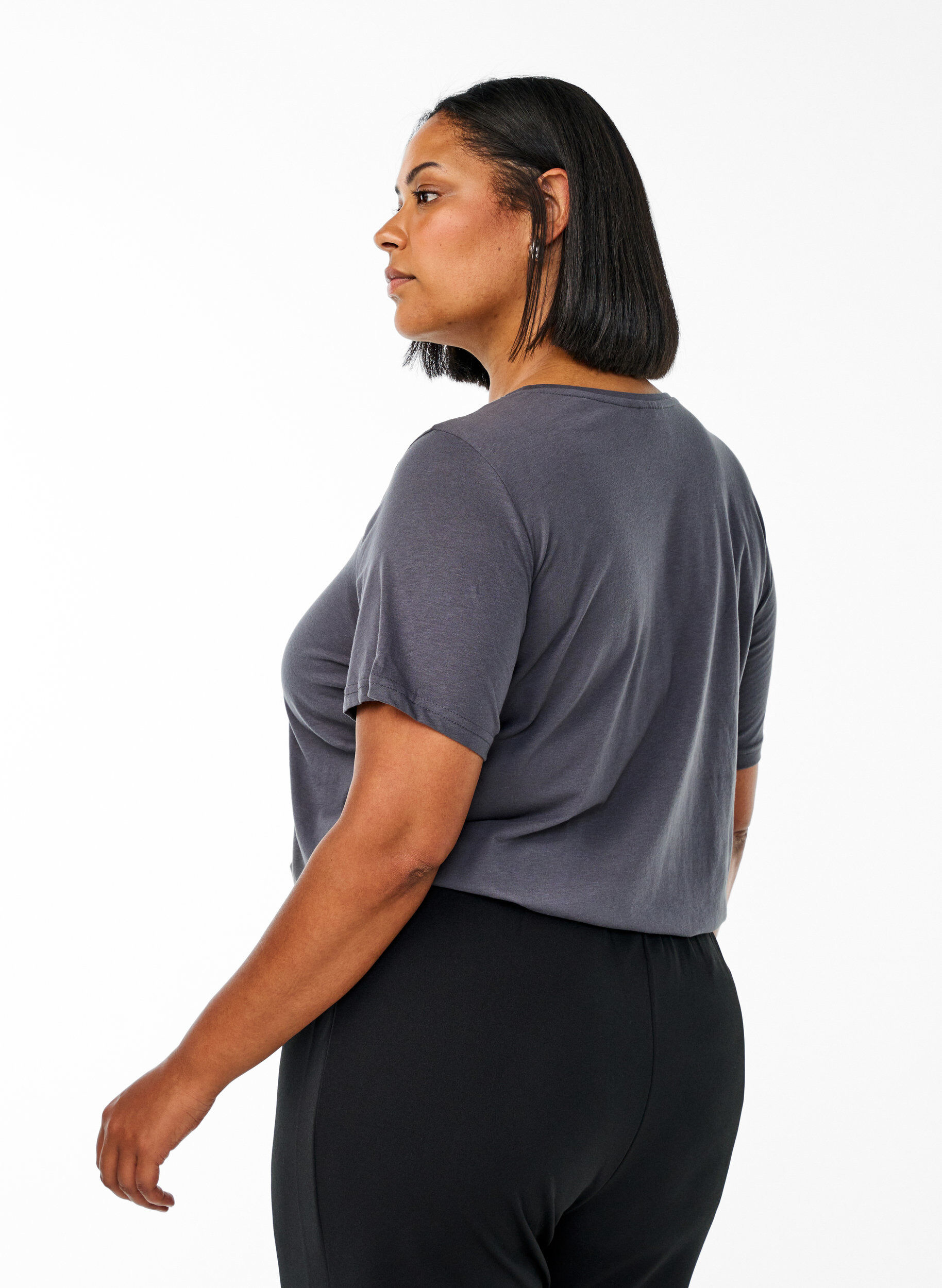 Zizzi FLASH &ndash; T-shirt avec motif, Gris, Model image number 2