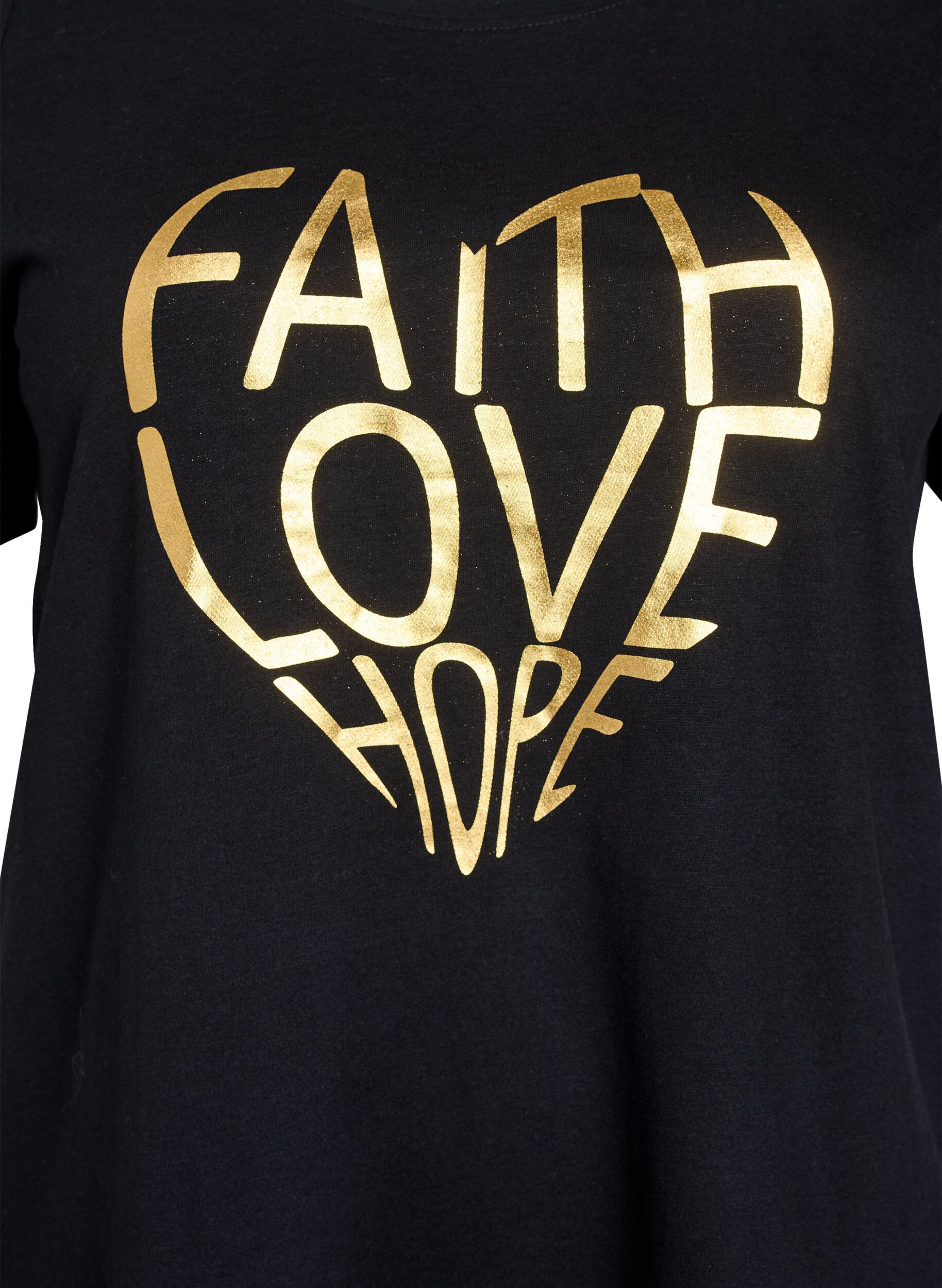 Zizzi FLASH - T-shirt avec motif, Noir, Packshot image number 2